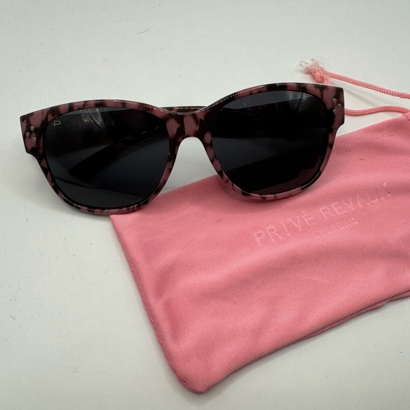 Privé Revaux | Pink Tortoiseshell Polarized Sunglasses - Picture 1 of 8